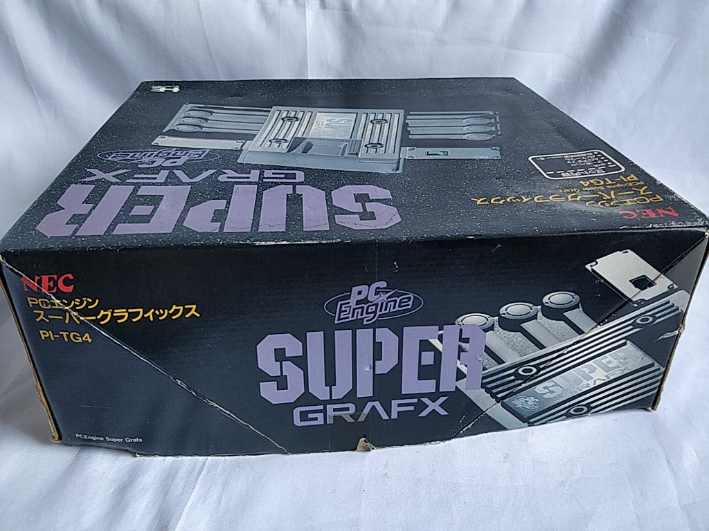 NEC PC Engine SuperGrafx (TurboGrafx-16) Console,Pad ,PSU,Game Boxed set-d0609- - Hakushin Retro Game shop