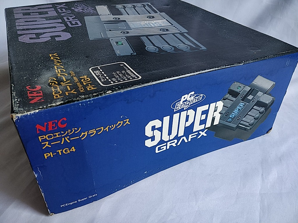 NEC PC Engine SuperGrafx (TurboGrafx-16) Console,Pad ,PSU,Game Boxed set-d0609-