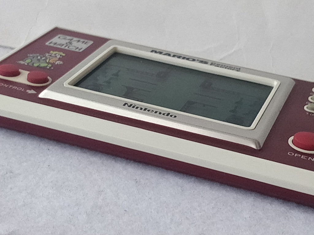 Vintage Nintendo GAME&WATCH MARIO'S Cement Factory Handheld game tested-d0610-