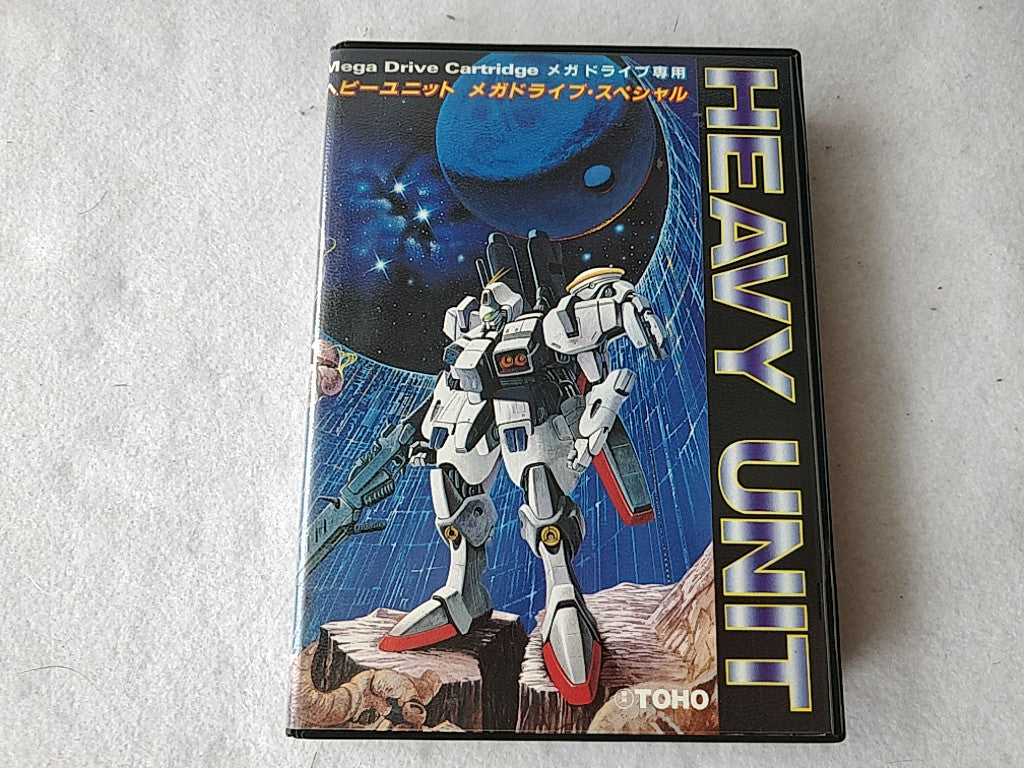 HEAVY UNIT SEGA MEGA DRIVE (Genesis ) Cartridge,Manual,Boxed set/tested-d0623- - Hakushin Retro Game shop