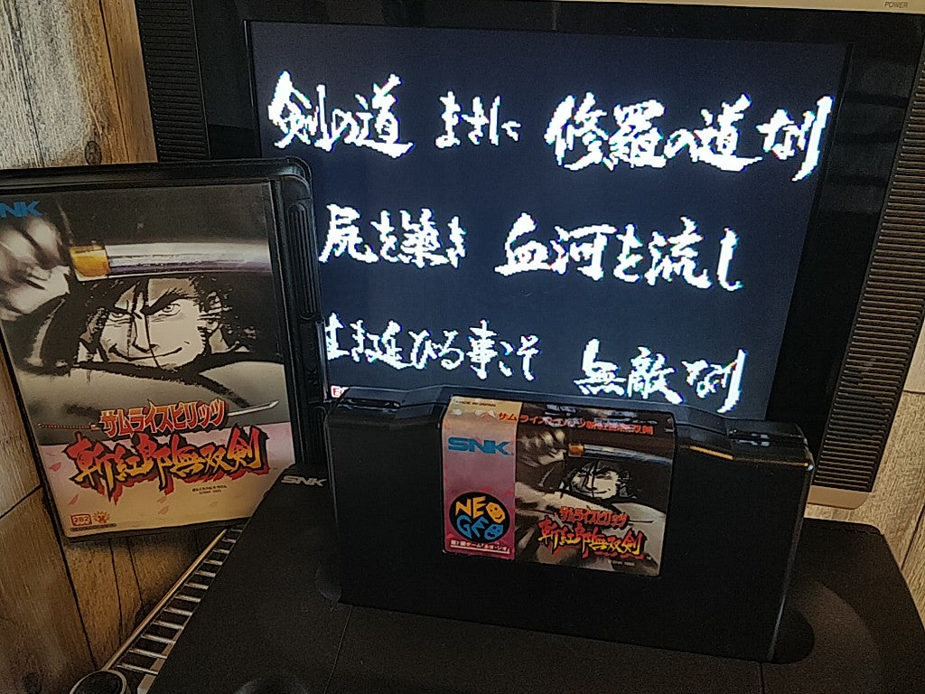 Samurai Spirits Samurai Shodown 3 III SNK NEO GEO AES Boxed set, Working-g0122-