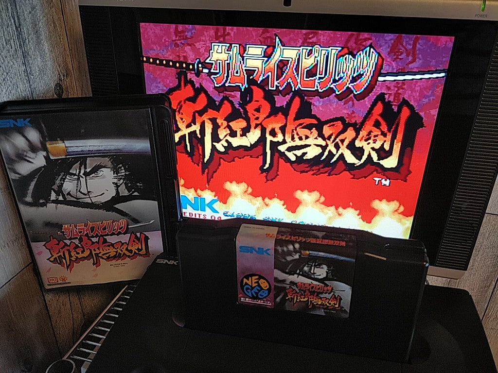 Samurai Spirits Samurai Shodown 3 III SNK NEO GEO AES Boxed set, Working-g0122-