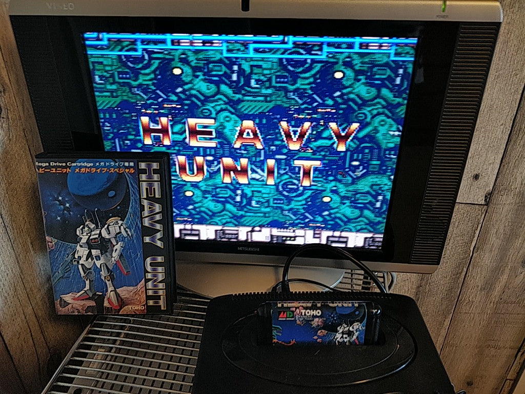 HEAVY UNIT SEGA MEGA DRIVE (Genesis ) Cartridge,Manual,Boxed set/tested-d0623- - Hakushin Retro Game shop