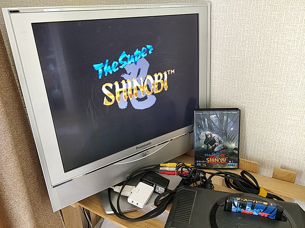The SUPER SHINOBI 1 SEGA MEGA DRIVE Action game Genesis Cartridge 
