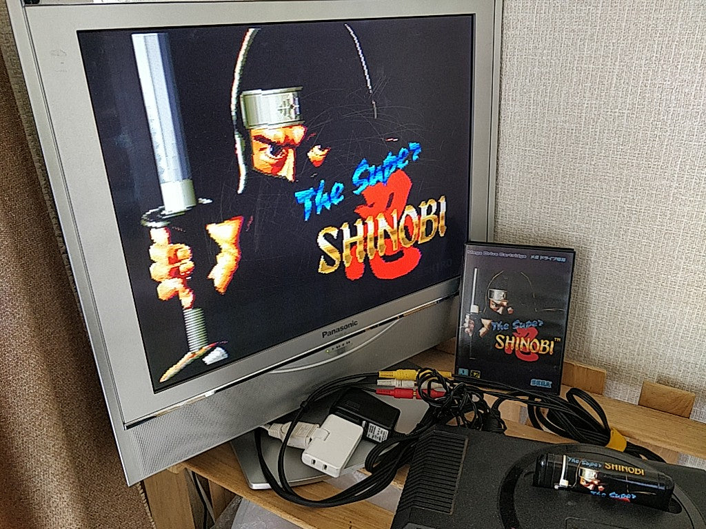 The SUPER SHINOBI 1 SEGA MEGA DRIVE Action game Genesis Cartridge 