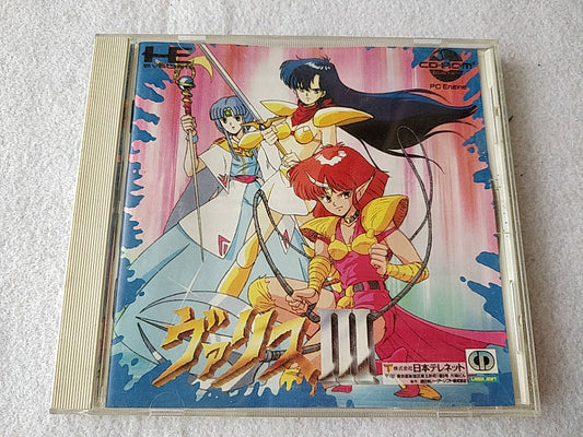 Valis 3 The Fantasm Soldier PC Engine CD-ROM2 PCE Game Disk,Manual,Cased -d0625-