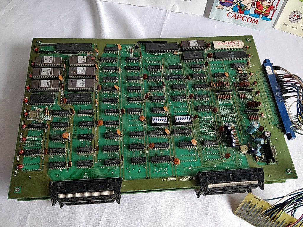 SONSON CAPCOM JAMMA Arcade Game PCB system Board and Instruction card set-d0630- - Hakushin Retro Game shop