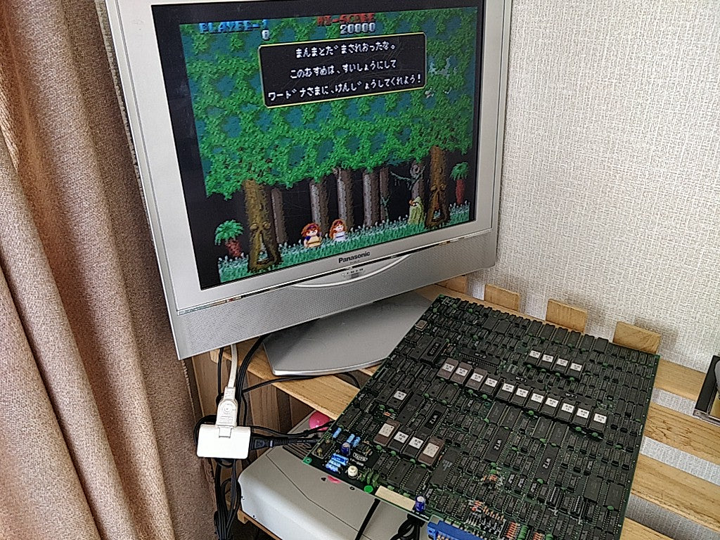 Wardner no Mori JAMMA Arcade Game PCB system Board and Instruction card-d0630- - Hakushin Retro Game shop