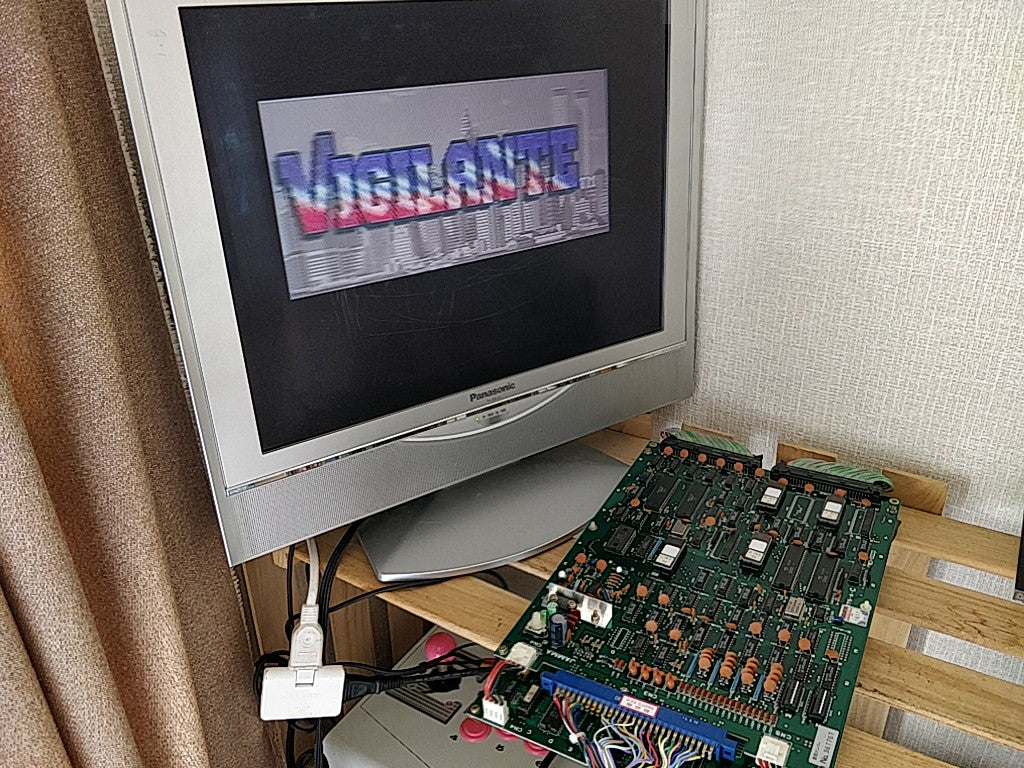 VIGILANTE JAMMA Arcade Game PCB system Board and Instruction card tested-d0630-