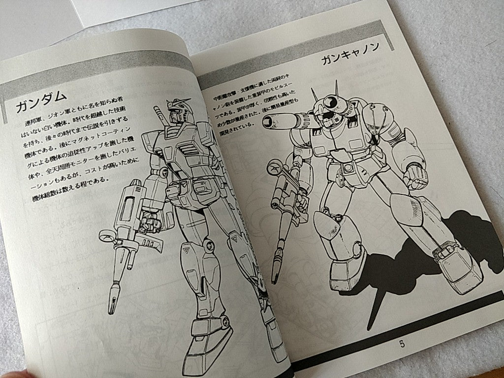 Mobile Suit Gundam FM TOWNS / MARTY Japanese Game,Manual, Boxed set tested-d0706 - Hakushin Retro Game shop