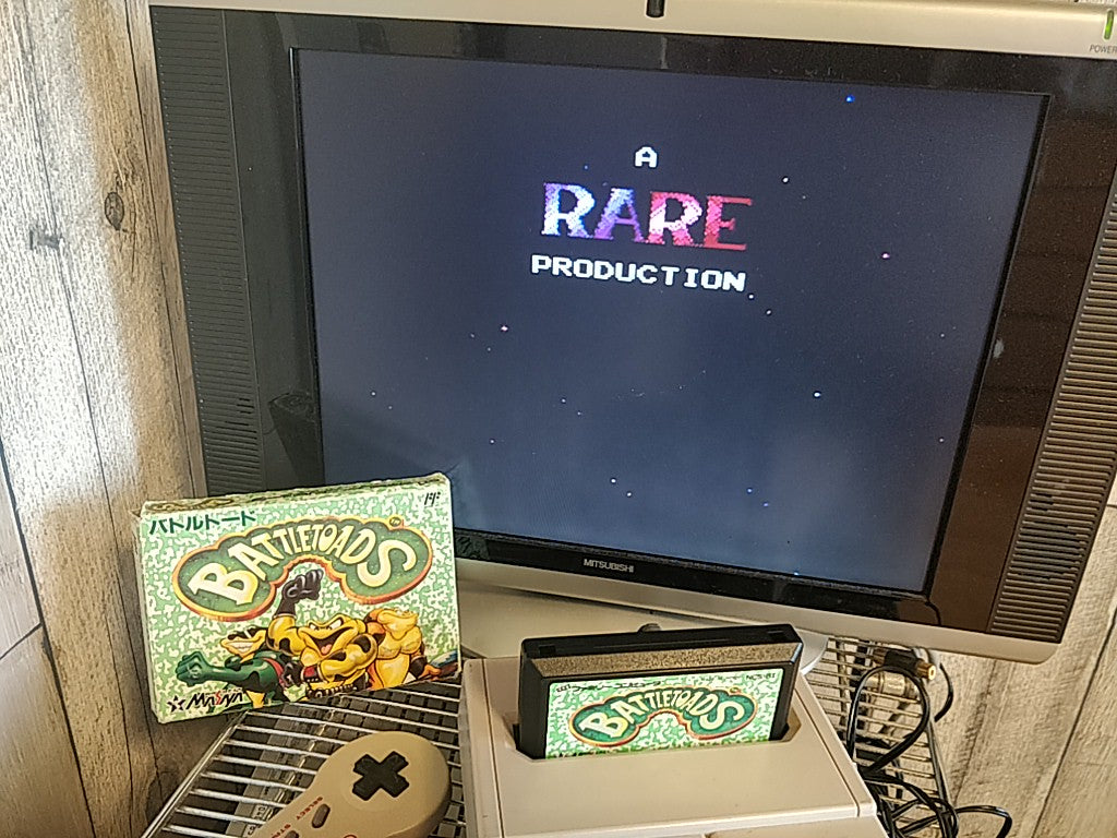 BattleToads (BATTLETOADS) MESAIA Nintendo Famicom NES Cartridge tested-d0711 - Hakushin Retro Game shop