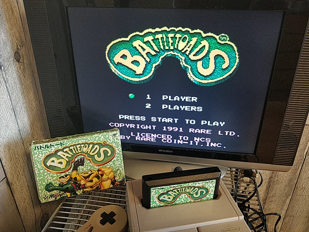 BattleToads (BATTLETOADS) MESAIA Nintendo Famicom NES Cartridge tested-d0711 - Hakushin Retro Game shop