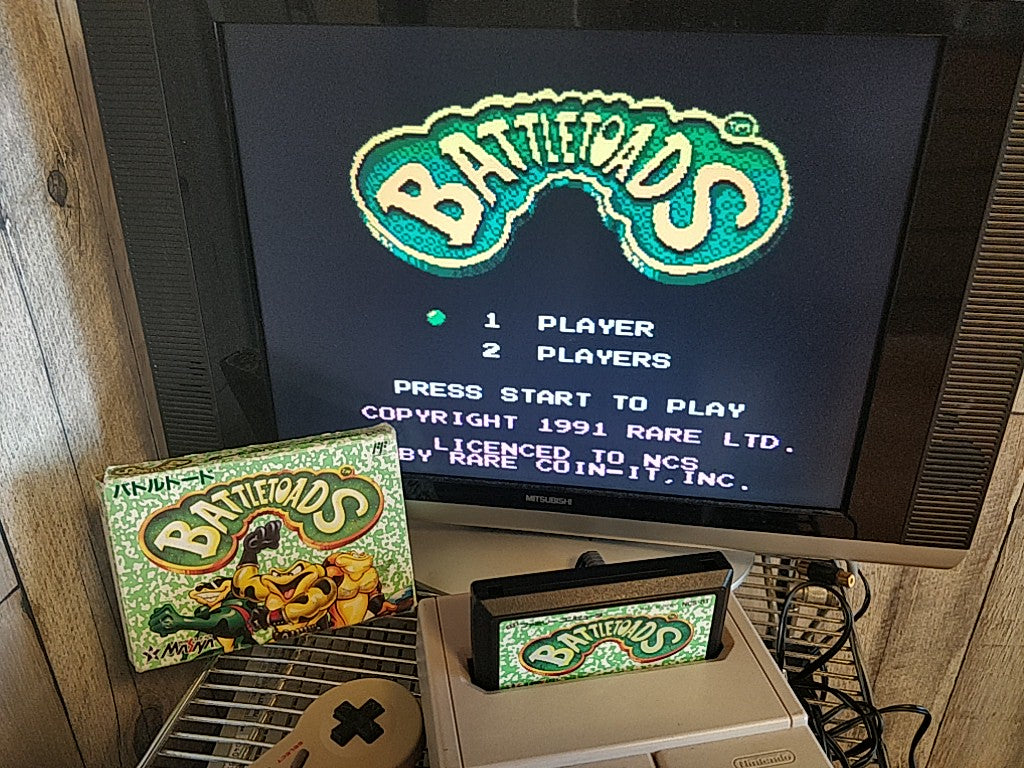 BattleToads (BATTLETOADS) MESAIA Nintendo Famicom NES Cartridge tested-d0711