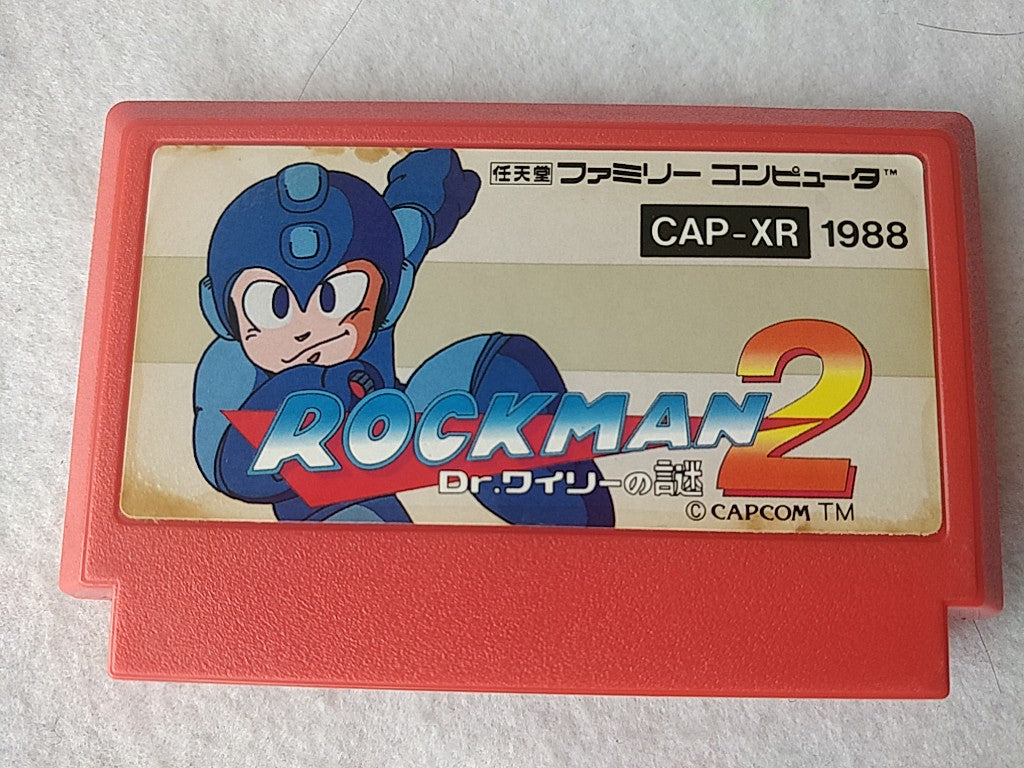 ROCKMAN 2 (MEGAMAN) Nintendo FAMICOM(NES) Cartridge,Manual,Boxed set -d0715- - Hakushin Retro Game shop