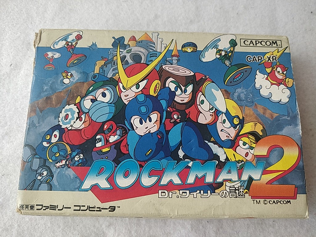ROCKMAN 2 (MEGAMAN) Nintendo FAMICOM(NES) Cartridge,Manual,Boxed set -d0715- - Hakushin Retro Game shop