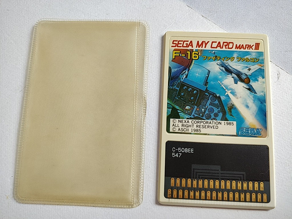 F-16 Fighting Falcon SEGA SC-3000 Mark 3,SG-1000 Game My Card 