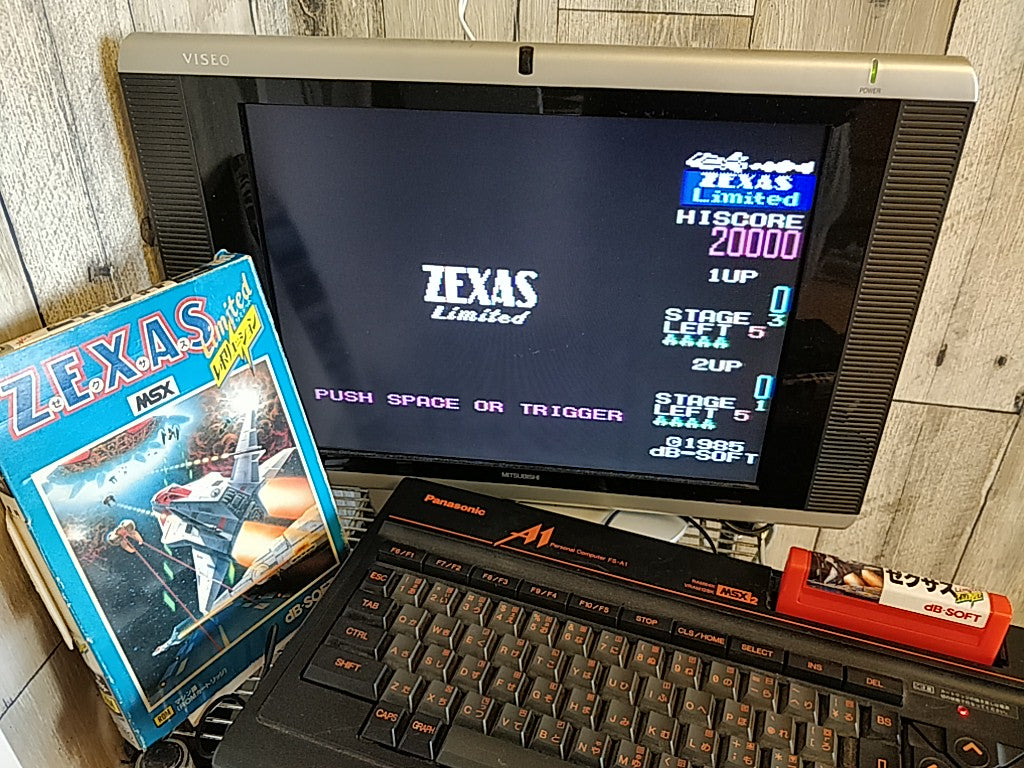 ZEXAS Limited Revolution MSX MSX2 Game cartridge,Manual,Boxed set tested -c0307-