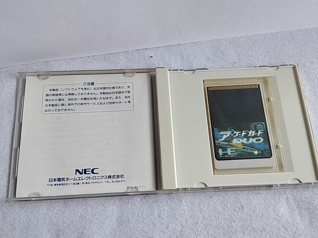 NEC PC Engine TurboGrafx-16 Arcade Card DUO for CD-ROM2 tested-d0722-