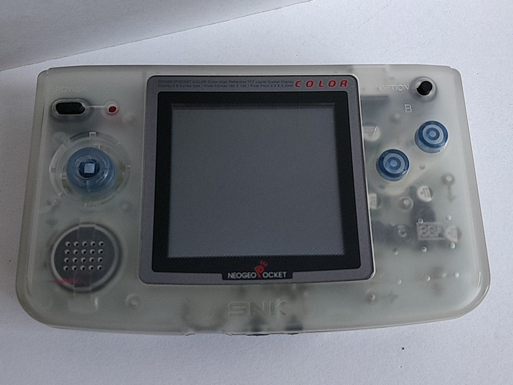 SNK NEOGEO POCKET Color Crystal white Console tested -d0726-