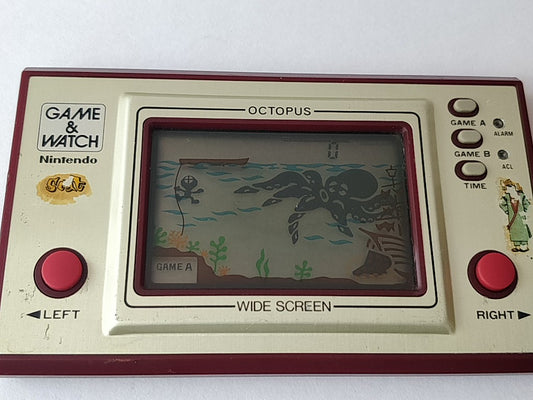 Vintage Nintendo Game & Watch Octopus OC-22 Handheld game /tested-d0729-