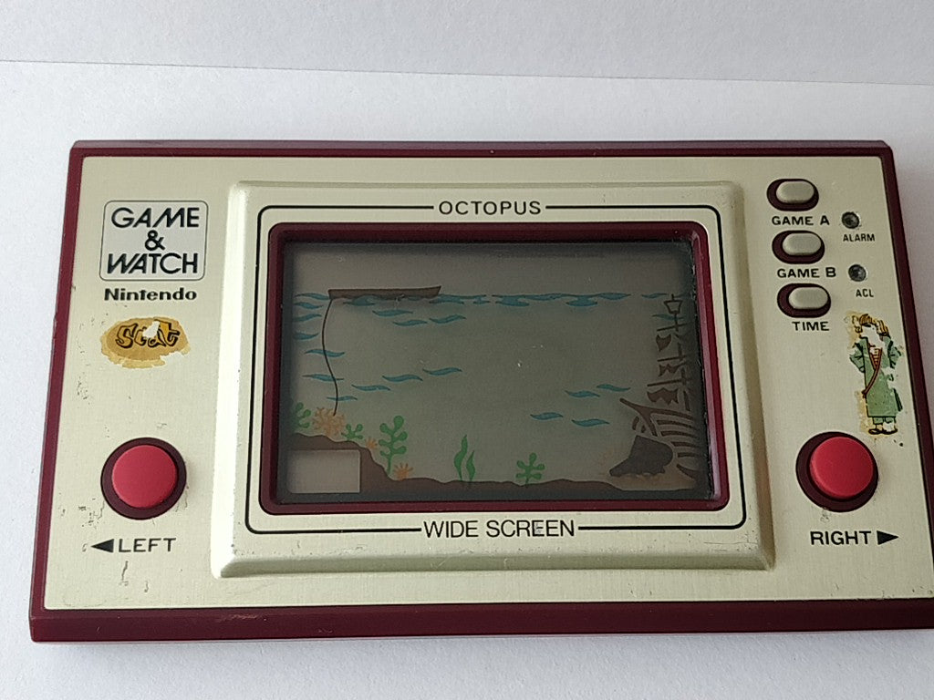 Vintage Nintendo Game & Watch Octopus OC-22 Handheld game /tested-d072 Hakushin Retro shop