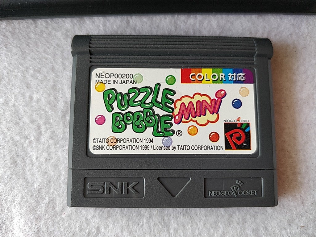 Puzzle Bobble Mini NEOGEO Pocket NGP Cart,Manual,Boxed set tested-d0803- - Hakushin Retro Game shop