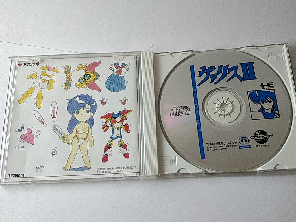 Valis 2 The Fantasm Soldier PC Engine CD-ROM2 PCE Game Disk and Cased -d0811-