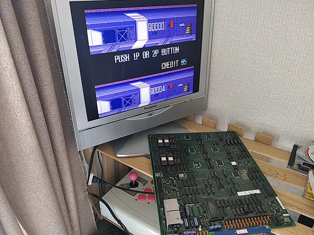 E.D.F. Earth Defence Force EDF PCB ROM B Board JAMMA set tested-c0825- - Hakushin Retro Game shop