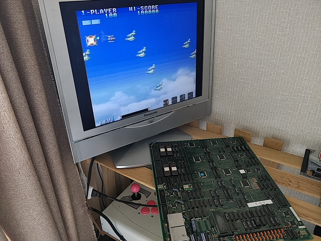 E.D.F. Earth Defence Force EDF PCB ROM B Board JAMMA set tested-c0825- - Hakushin Retro Game shop