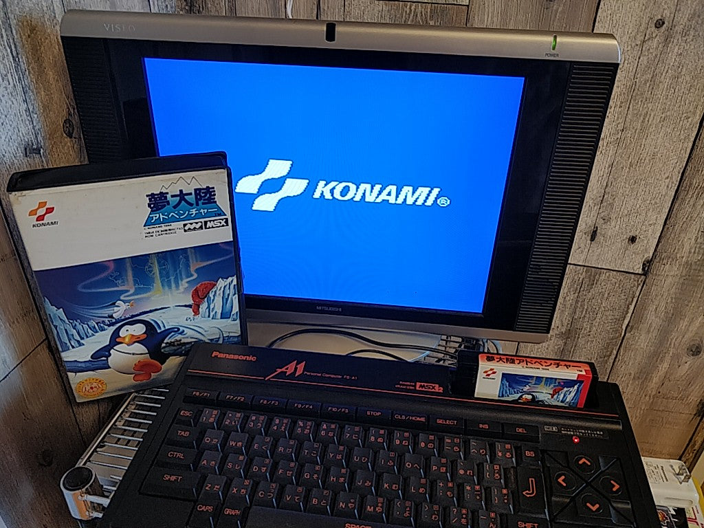 PENGUIN ADVENTURE (YUME TAIRIKU ADVENTURE) MSX MSX2 Game Boxed set tested-d0827- - Hakushin Retro Game shop