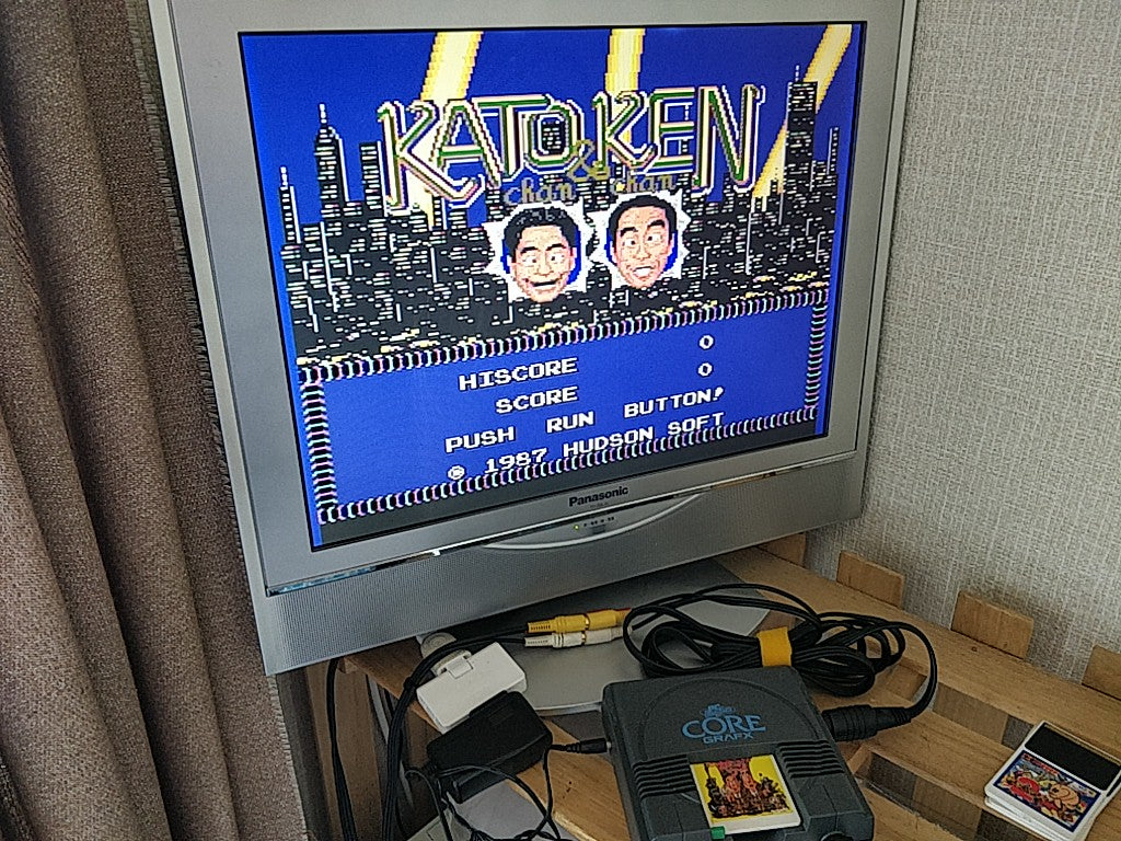 Katochan Kenchan (J. J. & Jeff) for NEC TurboGrafx-16 PCE Boxed set-d0831- - Hakushin Retro Game shop