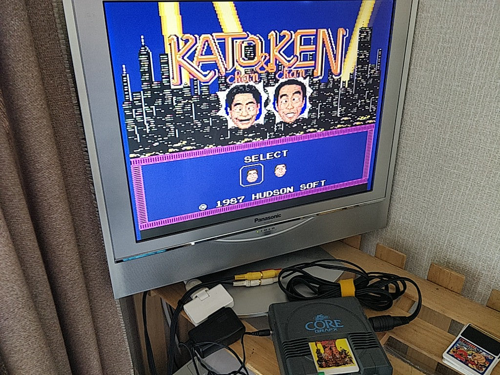 Katochan Kenchan (J. J. & Jeff) for NEC TurboGrafx-16 PCE Boxed set-d0831- - Hakushin Retro Game shop