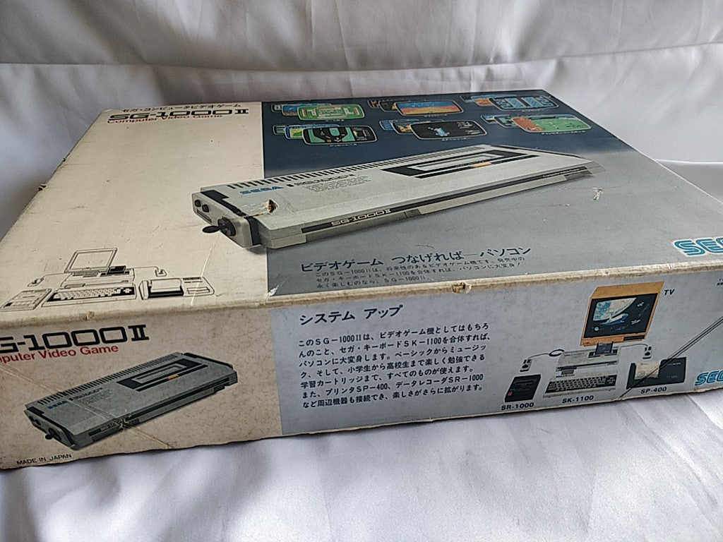 Defective SEGA SG-1000ⅡCONSOLE System, Pads,PSU(AC adapter),Boxed set-d0830-