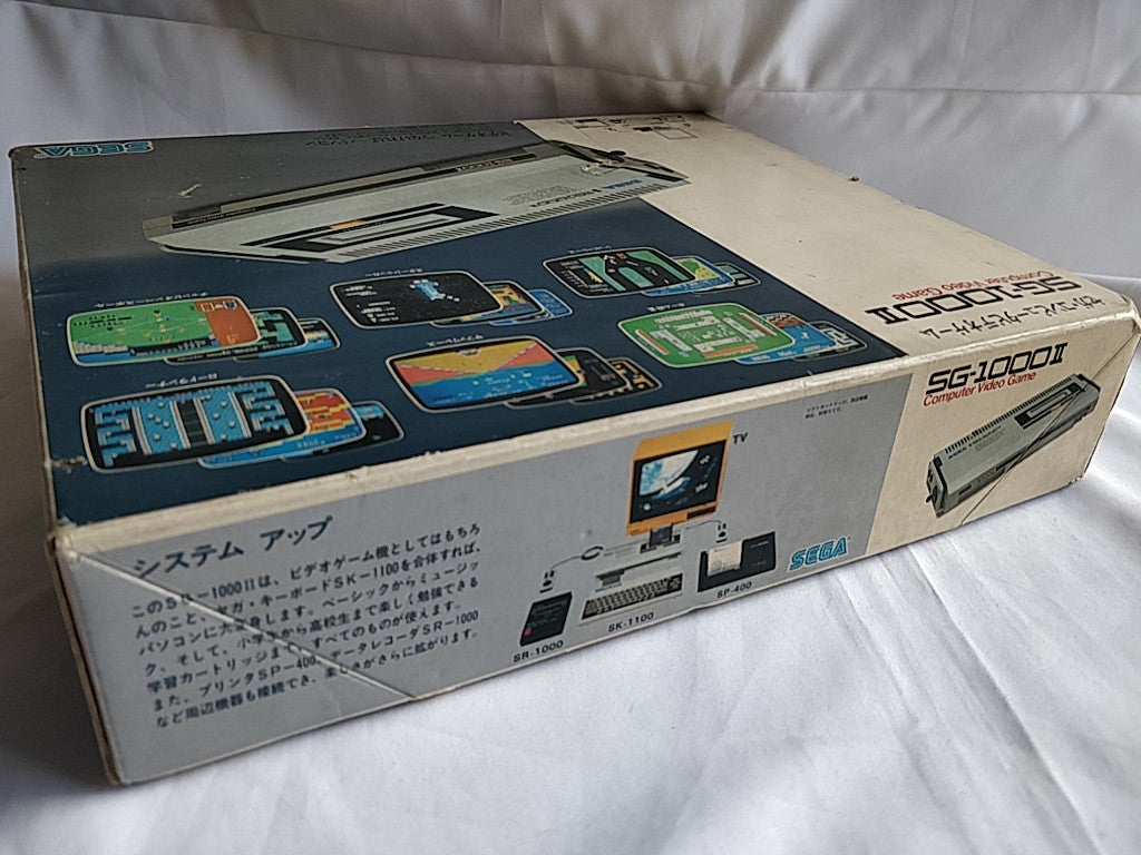 Defective SEGA SG-1000ⅡCONSOLE System, Pads,PSU(AC adapter),Boxed set-d0830-