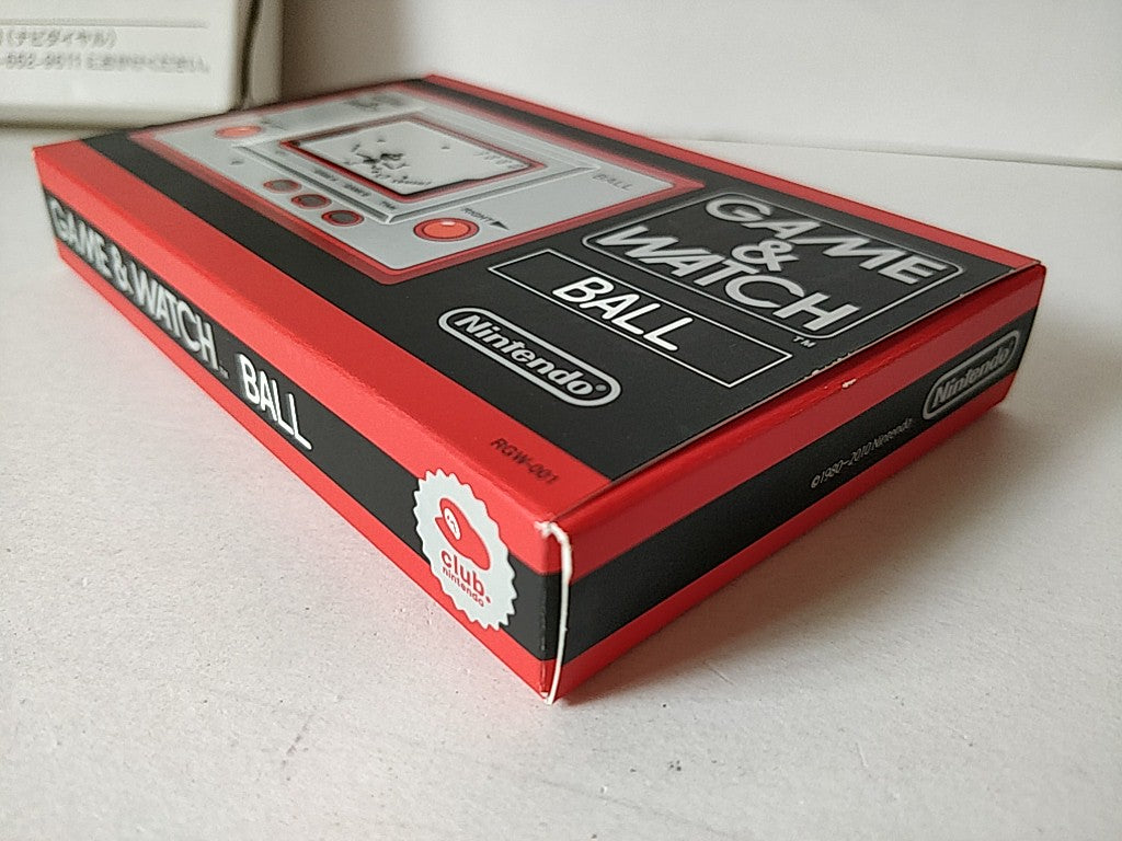 Club nintendo Game & Watch Ball Handheld console,Manual, Boxed set-d0908-