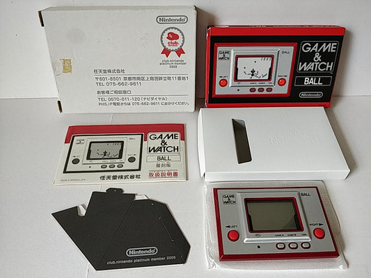 Club nintendo Game & Watch Ball Handheld console,Manual, Boxed set-d0908-