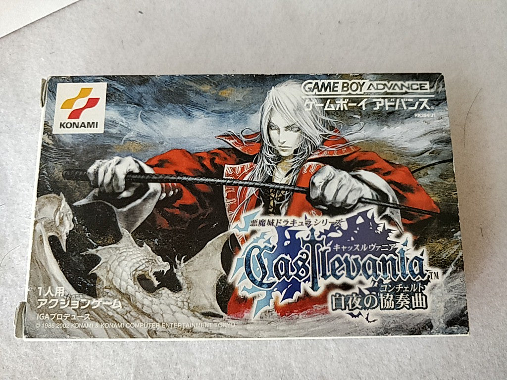 Castlevania Harmony of Dissonance Gameboy Advance Cartridge,Manual,Boxed-d0914-