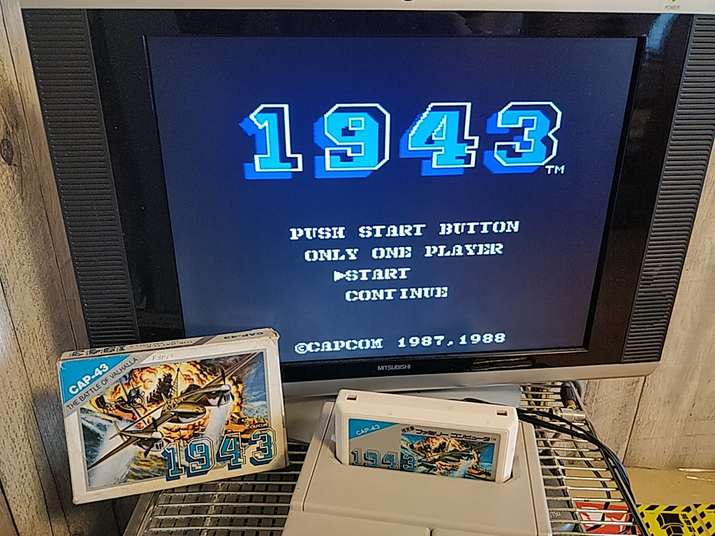 1943 Capcom Nintendo Famicom FC NES Cartridge,Manual Boxed set tested-c0918- - Hakushin Retro Game shop