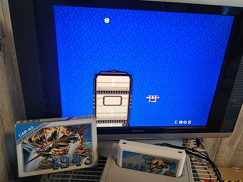 1943 Capcom Nintendo Famicom FC NES Cartridge,Manual Boxed set tested-c0918- - Hakushin Retro Game shop