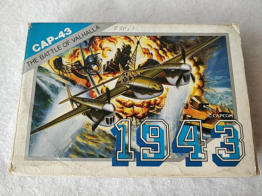 1943 Capcom Nintendo Famicom FC NES Cartridge,Manual Boxed set tested-c0918- - Hakushin Retro Game shop