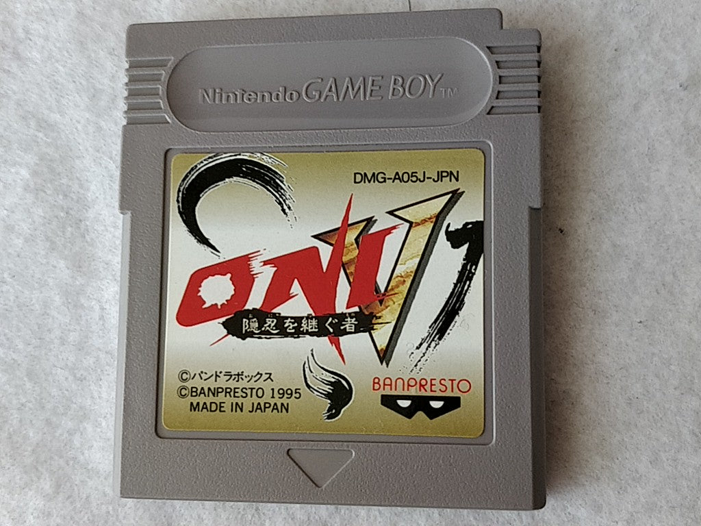 ONI 5 Oni wo Tsugumono Nintendo Gameboy Cartridge,Manual,Boxed set