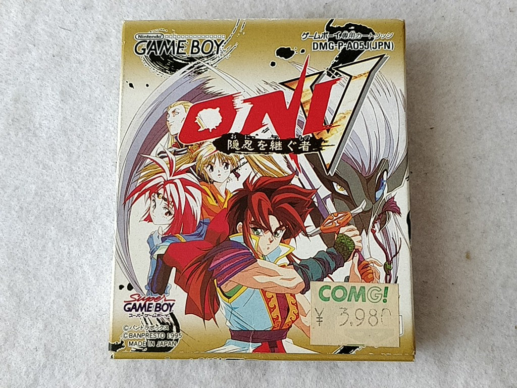 ONI 5 Oni wo Tsugumono Nintendo Gameboy Cartridge,Manual,Boxed set