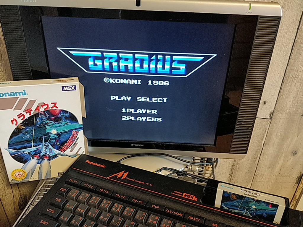 GRADIUS NEMESIS MSX/MSX2 Game Cartridge, Manual and Boxed set tested-d0922-