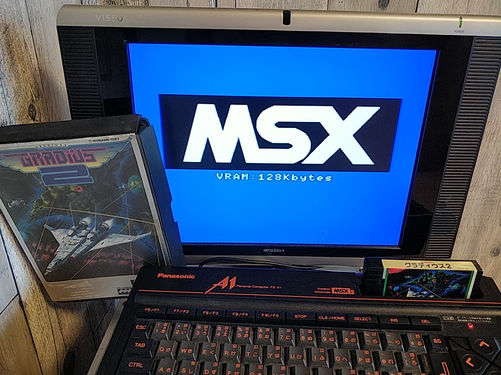 GRADIUS 2 NEMESIS 2 MSX/MSX2 Game Cartridge, Manual and Boxed set tested-e0810-
