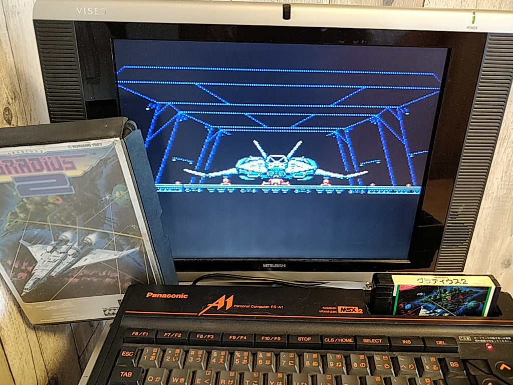 GRADIUS 2 NEMESIS 2 MSX/MSX2 Game Cartridge, Manual and Boxed set tested-e0810-