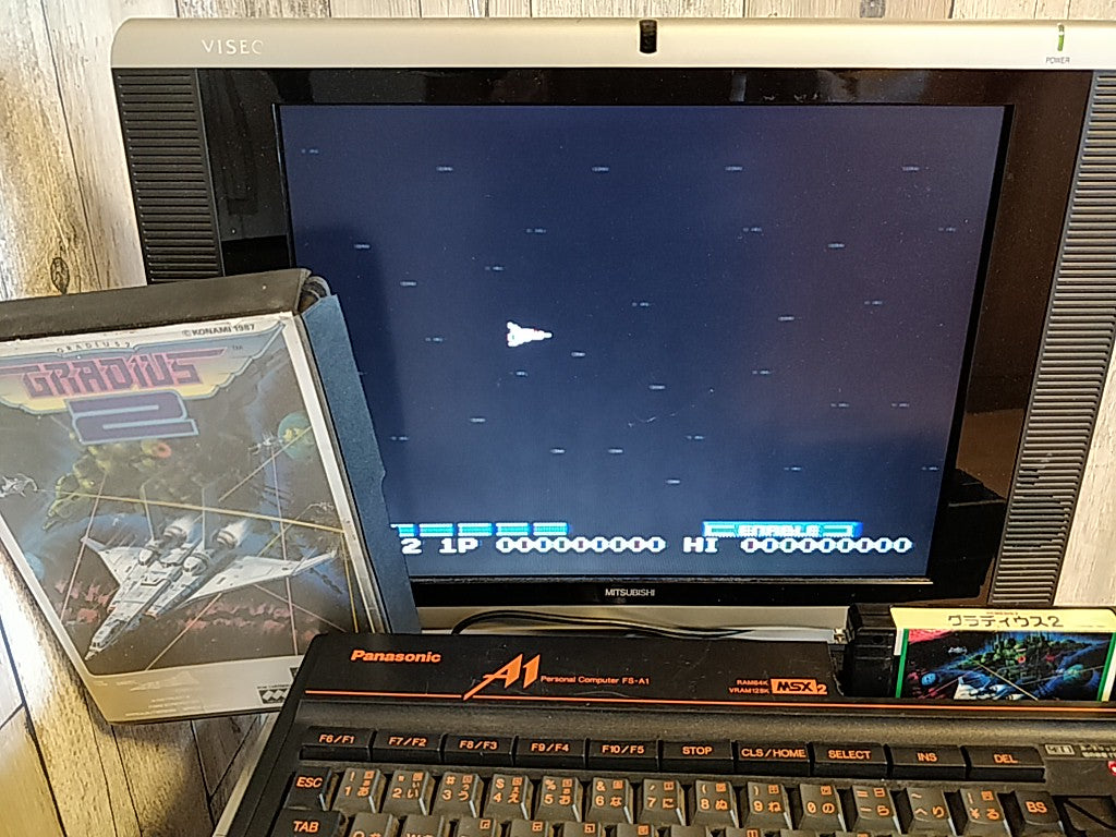 GRADIUS 2 NEMESIS 2 MSX/MSX2 Game Cartridge, Manual and Boxed set tested-e0810-