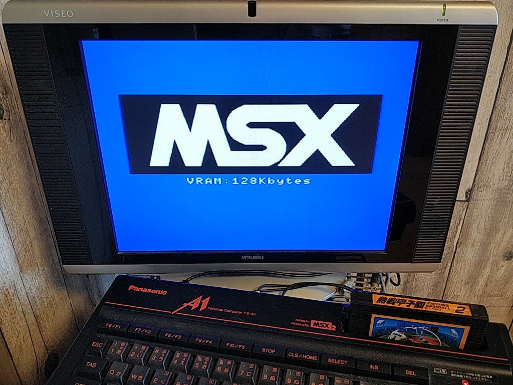EXCITING BASEBALL 2 MSX MSX2 Game cartridge tested -d0930-