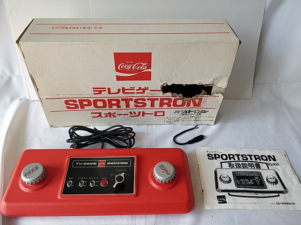 COCA COLA SPORTSTRON S3300 PING PONG CONSOLE Console Boxed set/tested-d1001-