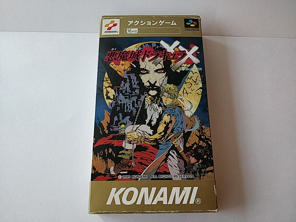 Castlevania Akumajo Dracula XX Super Famicom SFC SNES Cart,Manual 