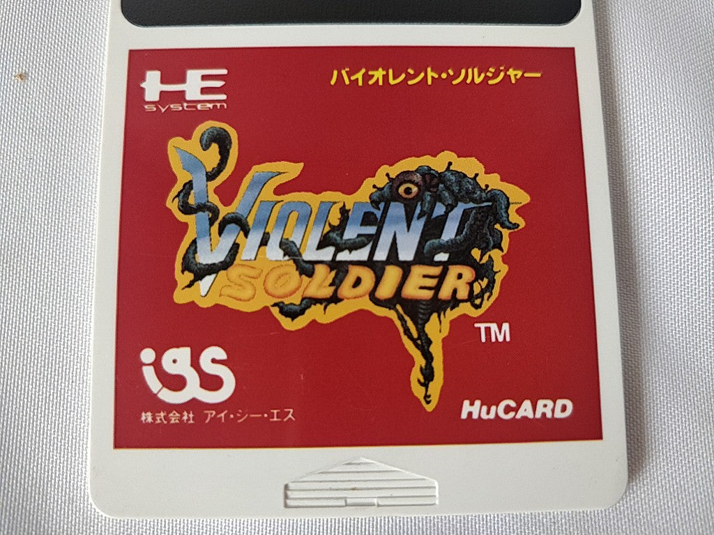 Violent Soldier NEC PC Engine TurboGrafx-16 PCE /Hu-Card,Boxed Set Tested -d1011